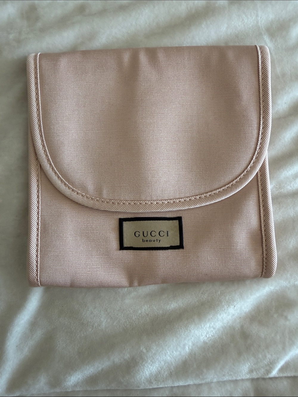 Gucci Pink Satin Beauty Pouch